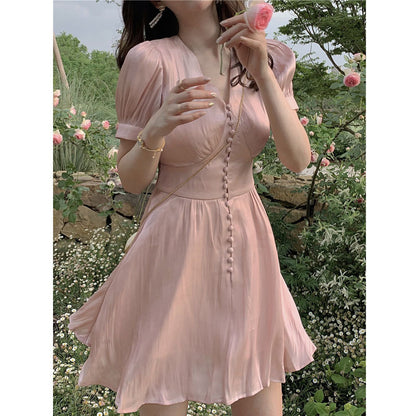 Silk satin dress