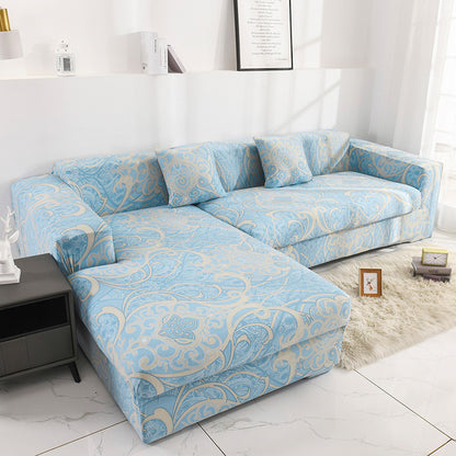 Printed all-inclusive milk silk sofa cover