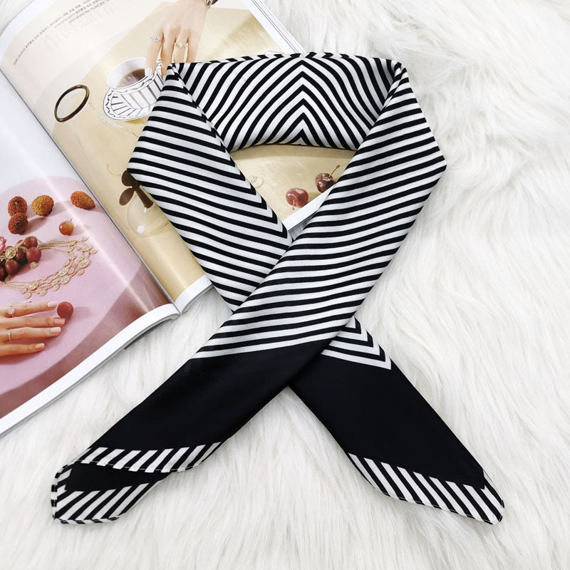 The New Scarf Professional Small Scarf Headband Silk