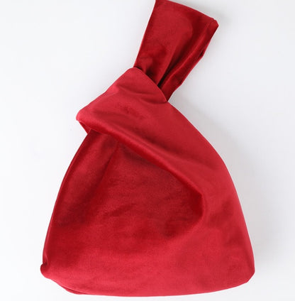 Silk Satin Knot Handbag