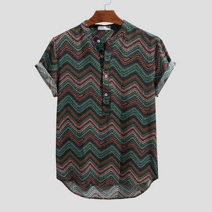 Fashion silk lace-up shirt