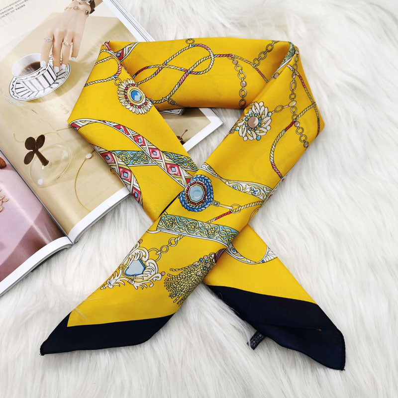 The New Scarf Professional Small Scarf Headband Silk