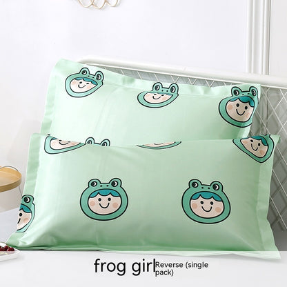 Fashion Simple Printed Cotton Pillowcase