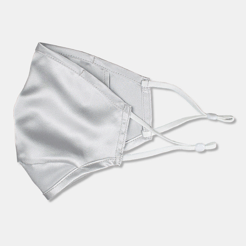 Three-layer artificial silk mask with filter PM2.5
