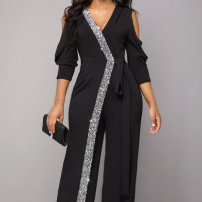 LineaVogue Belted Jumpsuit