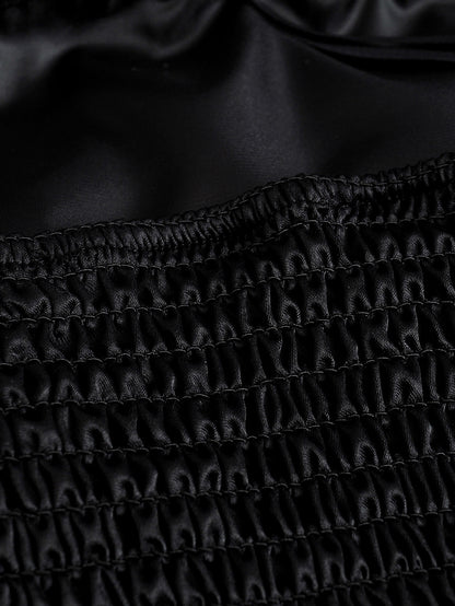 Wrapped silk tunic