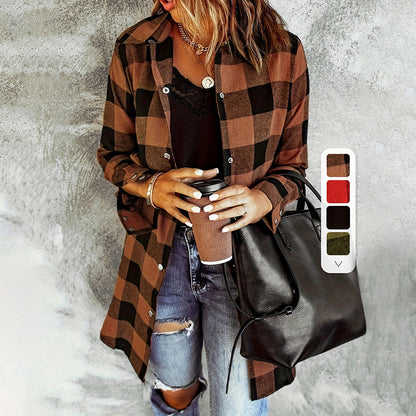 Harvest Plaid Button-Up Shirt