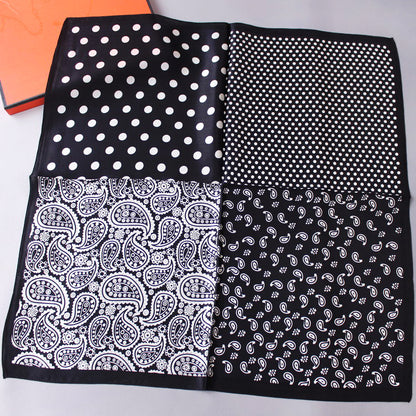 Men's Fashion Vintage  Cashew Flower Silk Scarf