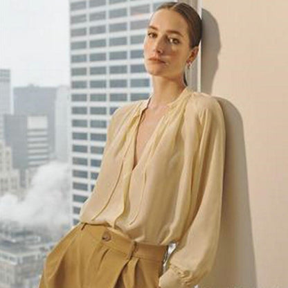 Spring And Summer Mulberry Silk Women's Silk Shirt