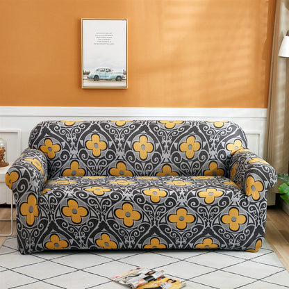 Milk Silk Printing Stretch Sofa Cover
