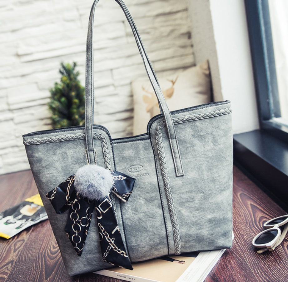 Silk scarf shoulder bag