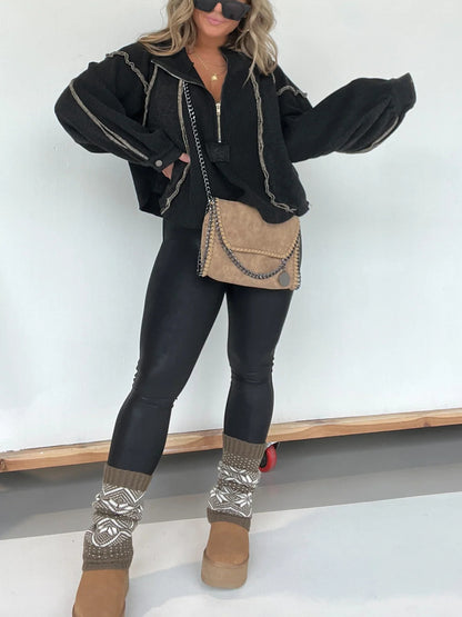 FrayEdge Cropped Sweater