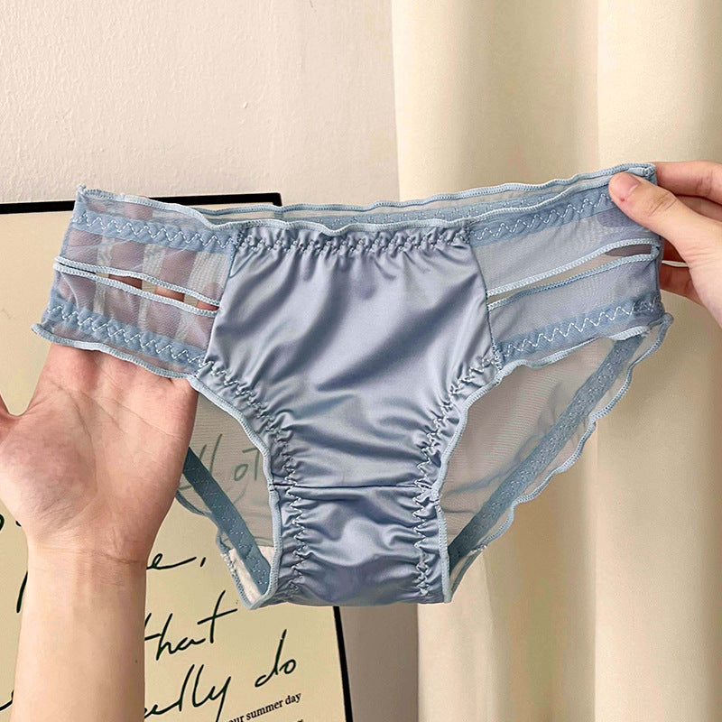 Glossy Ice Silk Breathable Comfortable Classic Panties