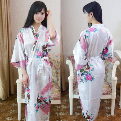 Fashion Sexy Simulation Silk Ladies Nightgown