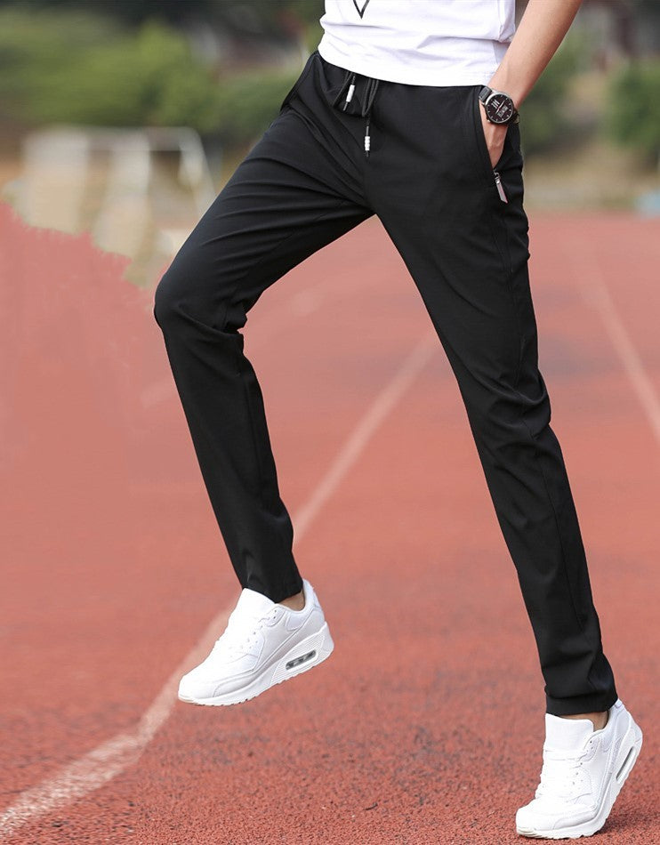 Ice silk thin men's casual pants