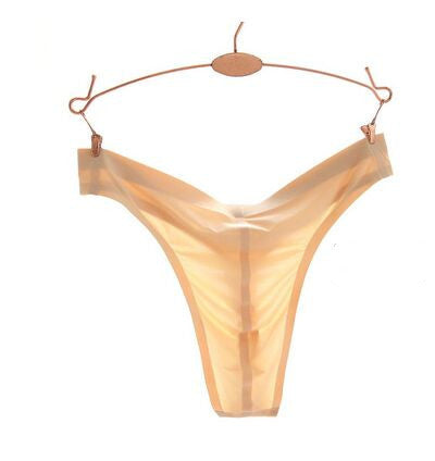 Summer breathable sheet ice silk thong men's thin shorts