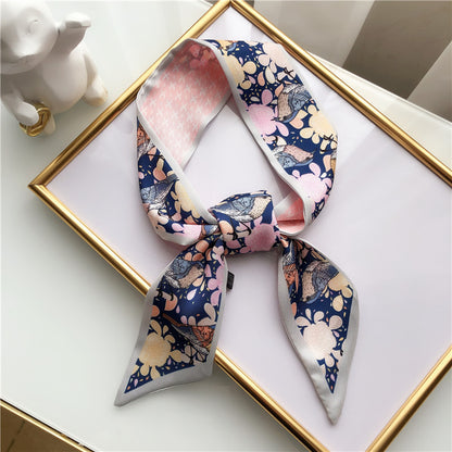 Spring and autumn long silk scarf
