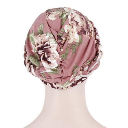 Printed brushed milk silk scarf