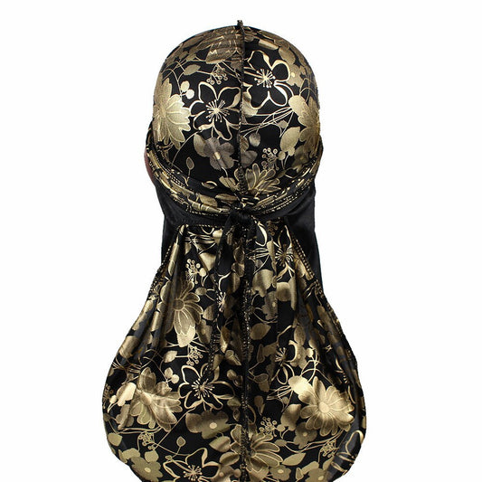 Rose imitation silk long tail pirate hat