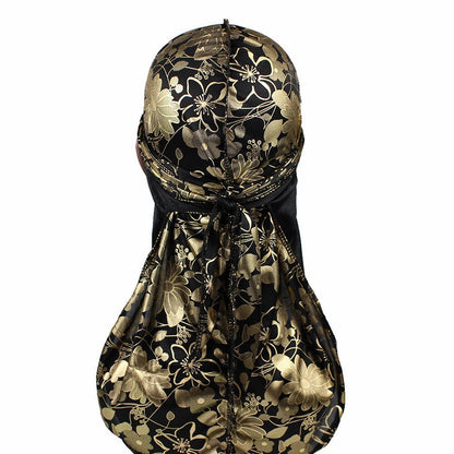 Rose imitation silk long tail pirate hat