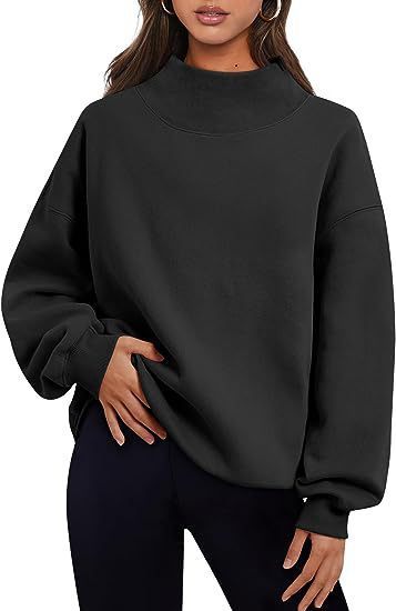 CozyCharm Fleece Turtleneck Sweater