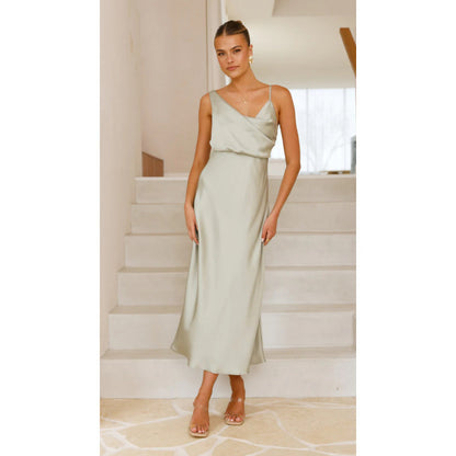 Lumira Satin Slip Dress