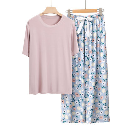 Homewear Pajamas Suit Women's Modal Cotton Silk