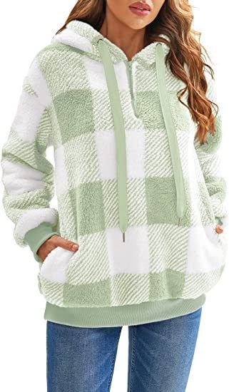 PlaidHaven Plush Hoodie