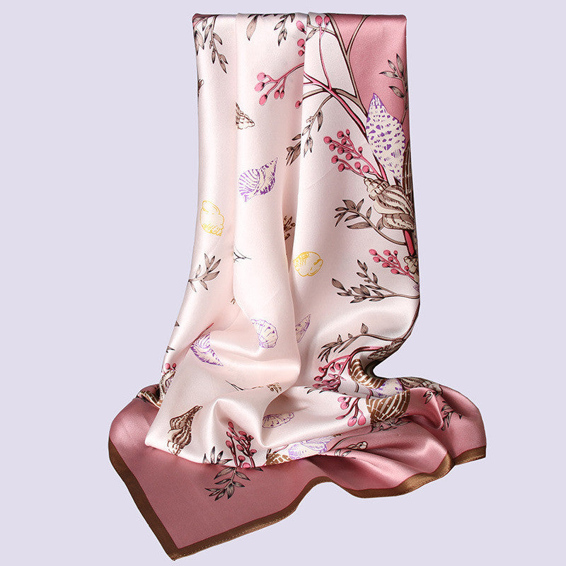 Spring All-Match Turban Silk Female Spring Silk Scarf