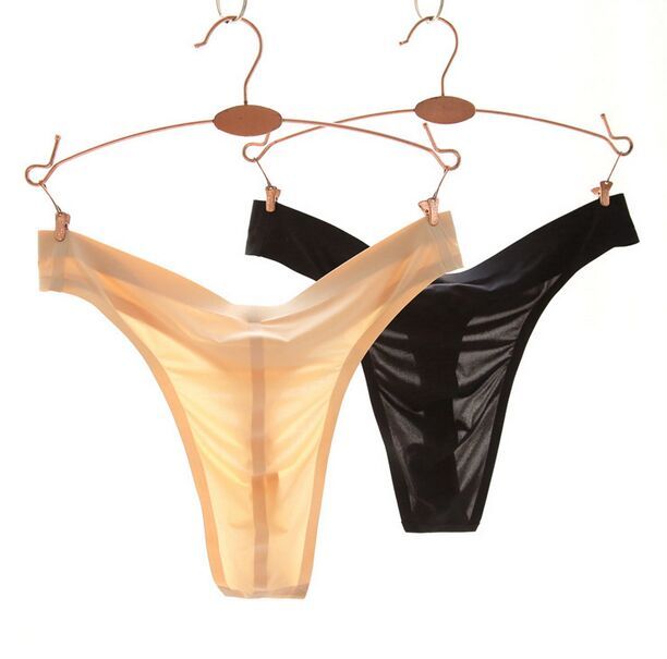 Summer breathable sheet ice silk thong men's thin shorts