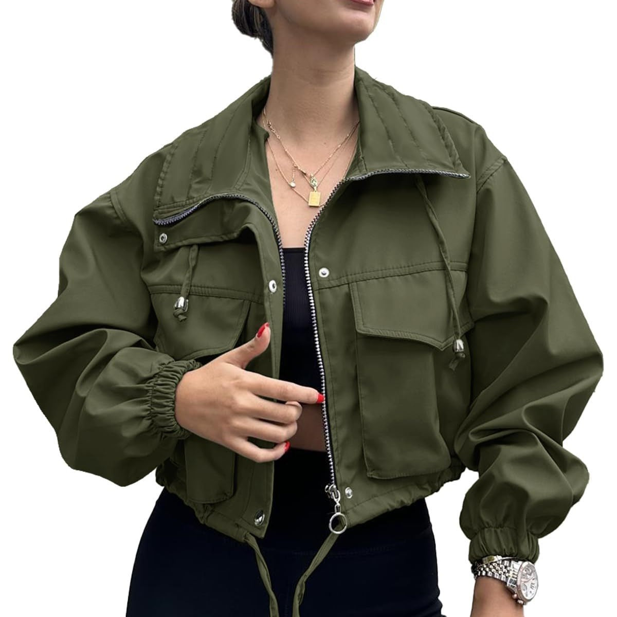 MetroMist Zip Trench Jacket