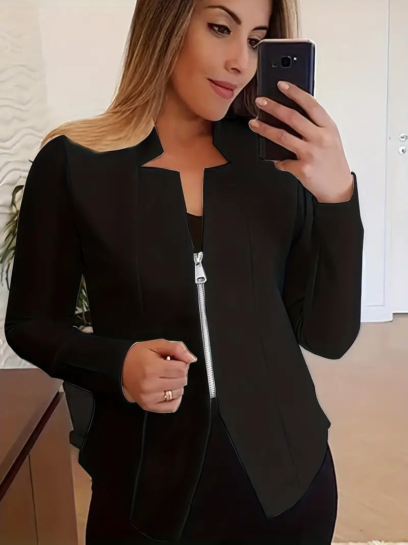 Zenvy Zip Suit Jacket
