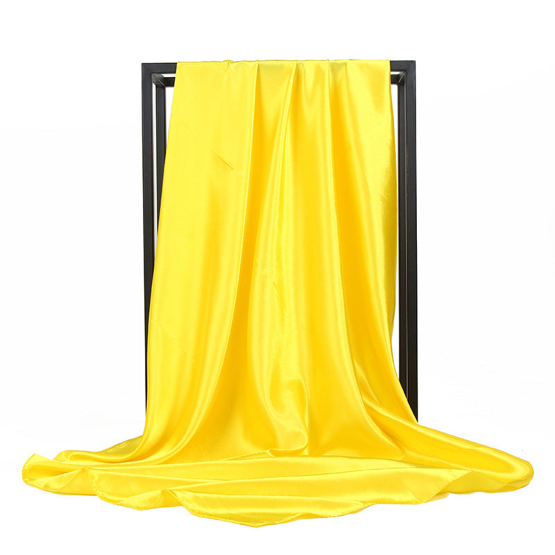 Satin Imitation Silk Scarf Shawl Ladies Headscarf