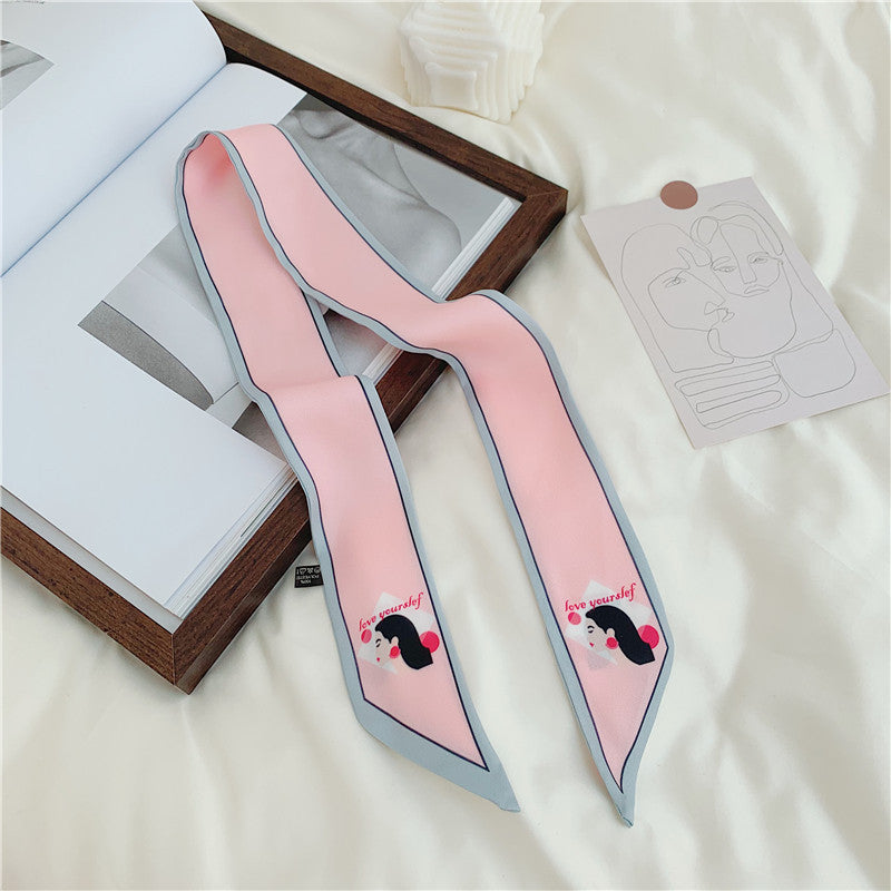 Slender Silk Ccarf Female Headscarf Headband