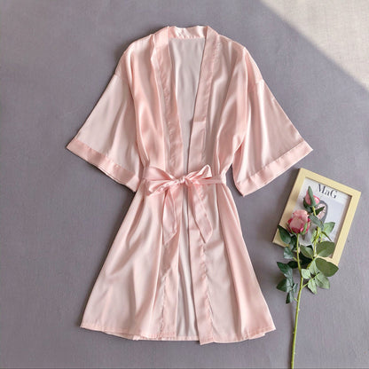 Women's ice silk pajamas nightdress