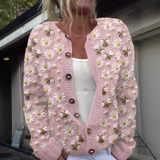 Novara 3D Knit Cardigan