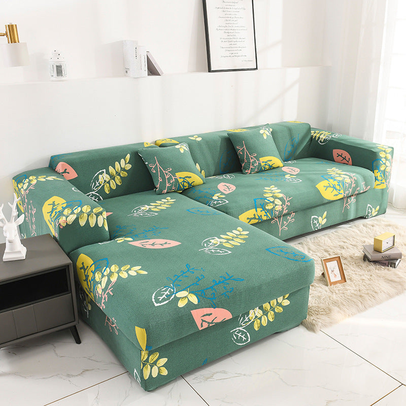 Printed all-inclusive milk silk sofa cover