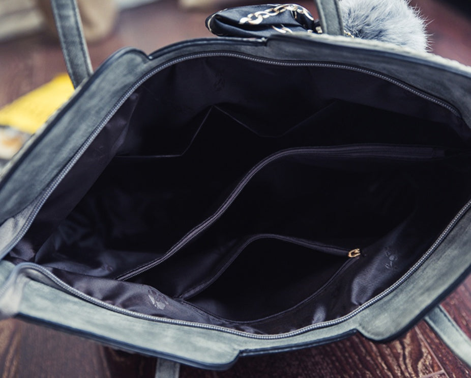 Silk scarf shoulder bag