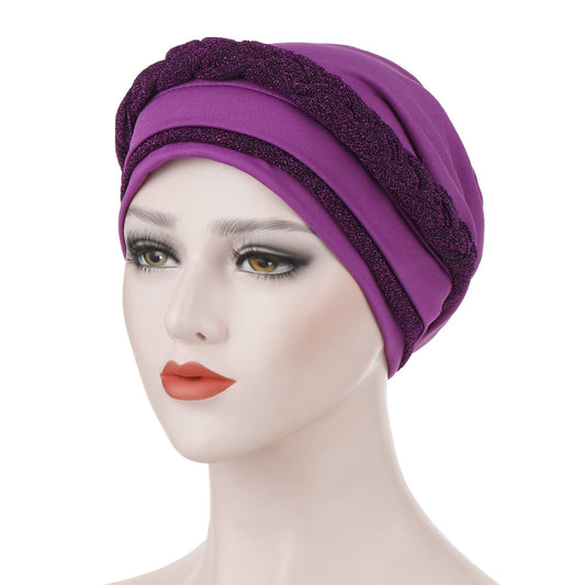 Milk silk can hide hair turban hat