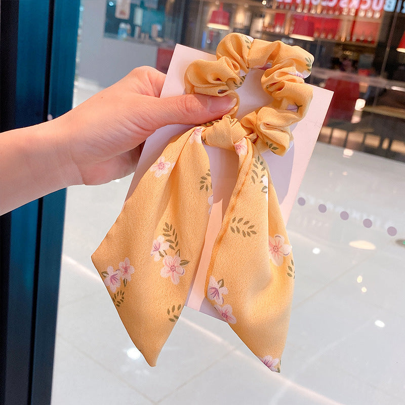 Silk Scarf Headband Women's Summer Turban Spring Tie Hair Accessories