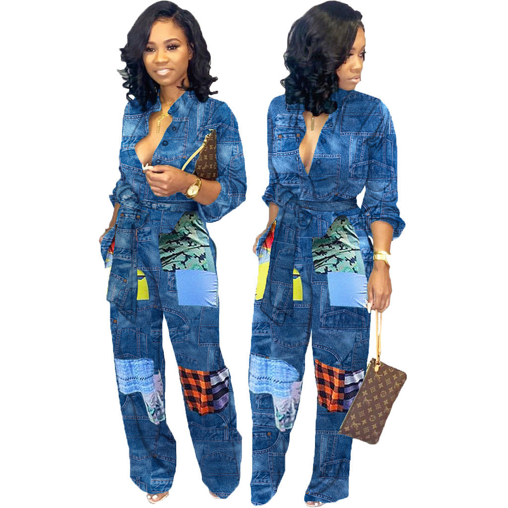 Caldenza Denim Jumpsuit