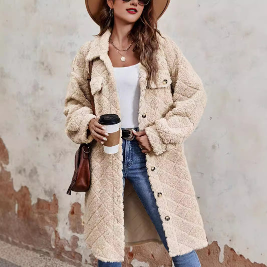PlushHaven Lapel Coat