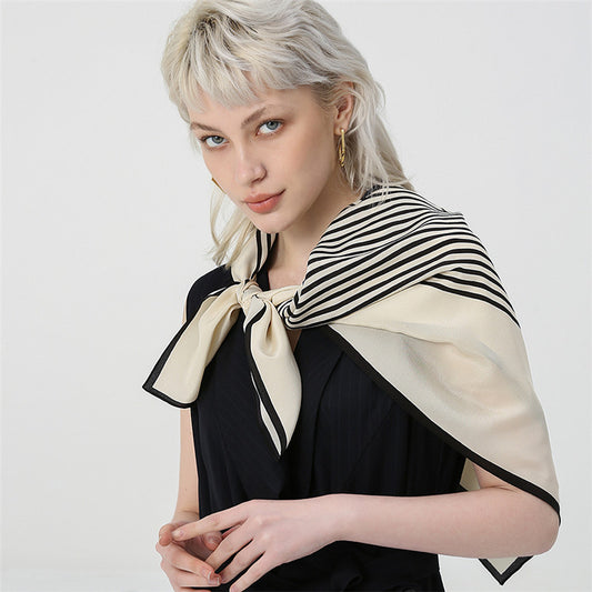 silk double crepe scarf