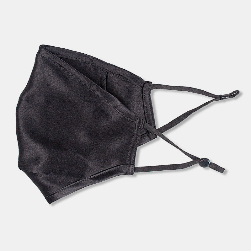 Three-layer artificial silk mask with filter PM2.5