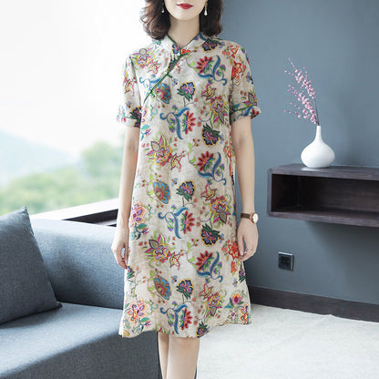 Ladies silk dress