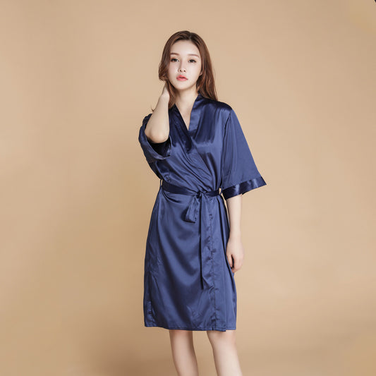Solid silk pajamas