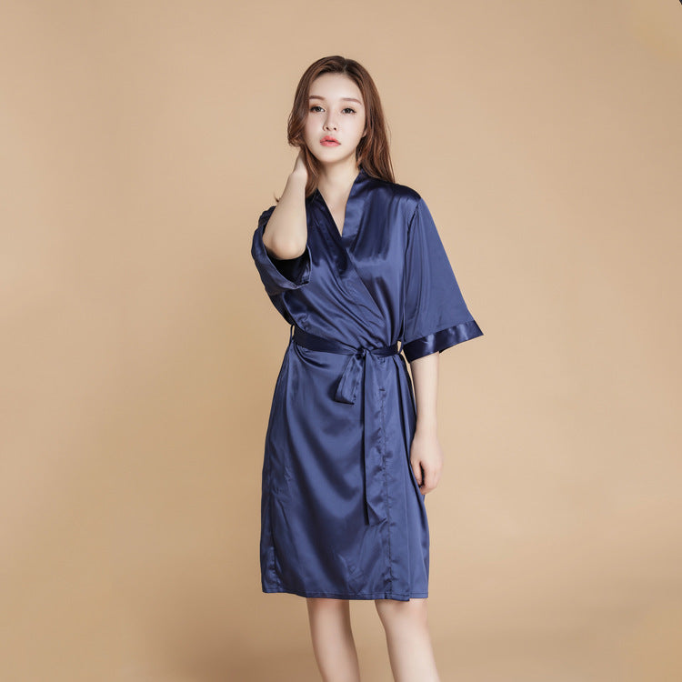 Solid silk pajamas