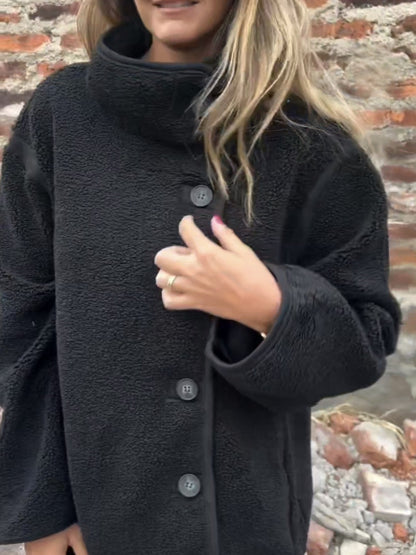 FrostLuxe Furry Lapel Coat