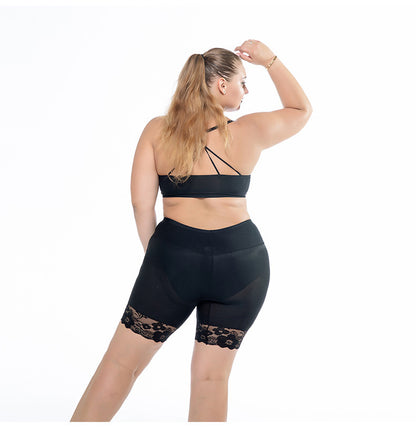 Ice silk mesh lace safety pants