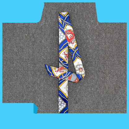 Trendy Handbags Tie Wrap Handle Silk Scarf